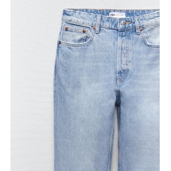 Zara high waisted straight leg jeans - Picture 9 of 12